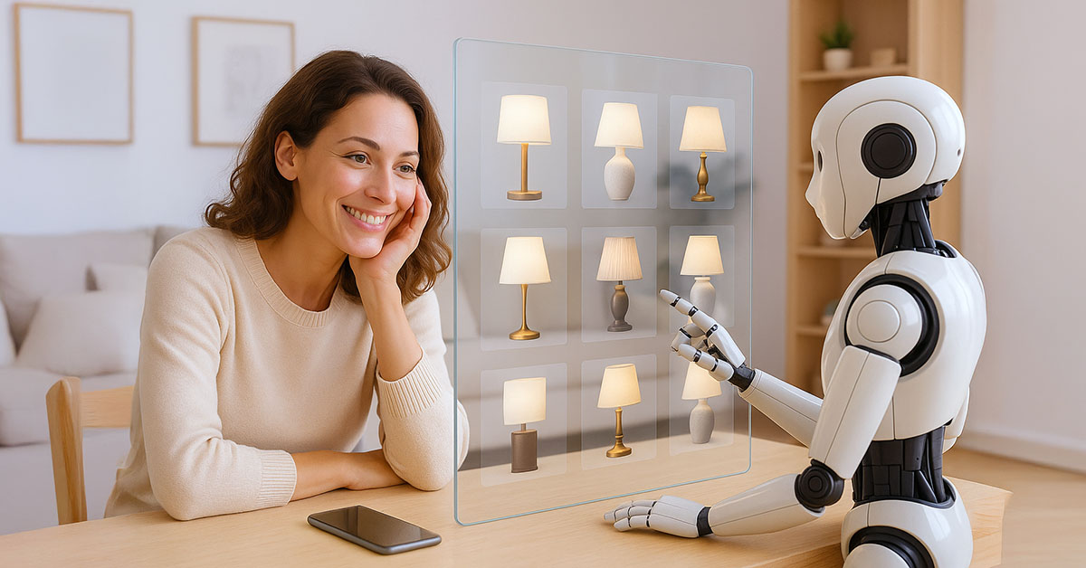 Agentic Commerce - choosing a lamp with the help of artificial intelligence